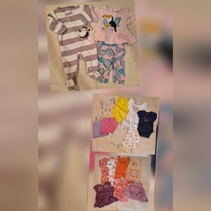 Bundle Of Baby Girls Clothing Size 3 Months